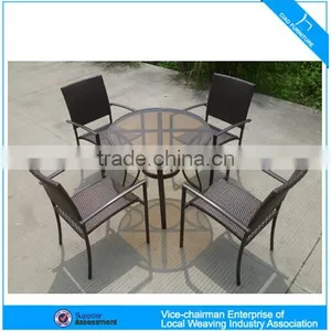 Elegant Garden Aluminum Dining Table and Rattan Chair (CF720T) thumbnail-2