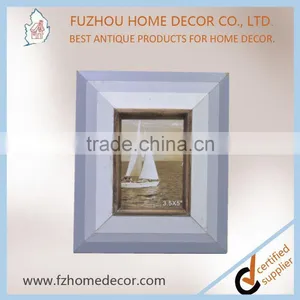 Terse Style Wooden Painting Photo Frame With Color Stripe for Decoration or Gift thumbnail-6