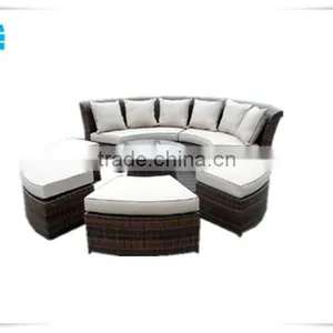 Outdoor Rattan Sofa Cum Bed thumbnail-1