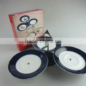 Glazed Ceramic Cake Stand With Color Box in Stock thumbnail-1