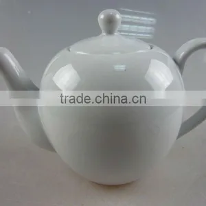 Stock White Porcelain Tea Coffee Pot thumbnail-1