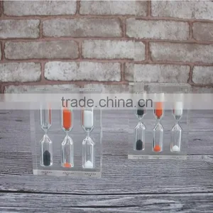 Clear Resin Block Timer Creative Mini 1minute Count Down Timer thumbnail-3