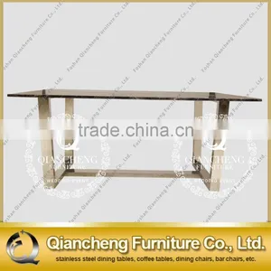 2017 Stainless Steel Dining Table Designs Foshan Shunde Furniture thumbnail-4