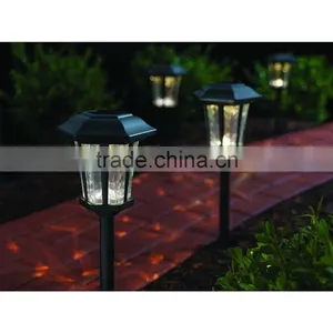 4pk Diecast Aluminum Solar Path Light Outdoor LED Landscape Lawn Garden Lamp -140 mm thumbnail-3