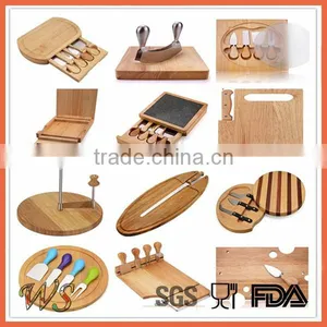 Eco Oak Wood Cheese Knife Tool Set thumbnail-2