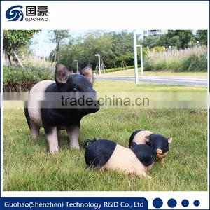 Garden Decoration Lifelike Animal Figurine Life Size Pig Statue thumbnail-1
