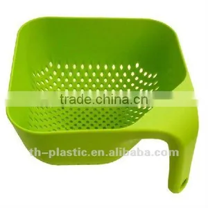 Square Colander Plastic Colander Washing Basket thumbnail-1