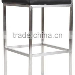 Factory Price Stainless Steel Frame Metal Type Chair Comfortable New Design High Bar Chair thumbnail-1