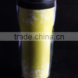 Wholesale 12oz Plastic Insulated Thermos Travel Mug thumbnail-6