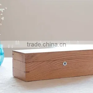 Raw Wood Jewelry Box Wooden Jewelry Box With Foam Insert thumbnail-1