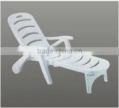 Convenient Beach Chair With Wheel White-5 Position Adjustable Back-foldable Chair thumbnail-1