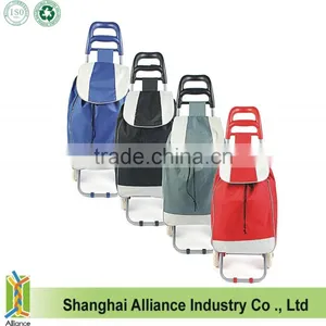 2 Wheels Portable Folding Shopping Trolley Cart thumbnail-3