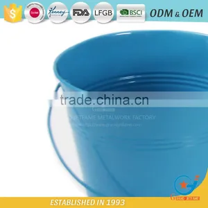 Garden Unique Powder Coated Metal Colorful Flower Pots Colorful Plant Pots thumbnail-3