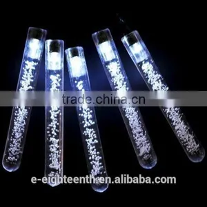 2016 New Popular Solar Power Waterproof 20 LED Bubble Bar Fairy String Lights Party Wedding Xmas Outdoor Decoration thumbnail-1