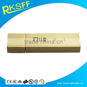 2017 Business Gifts Zinc Alloy Gold Plating USB Shell With Logo thumbnail-5