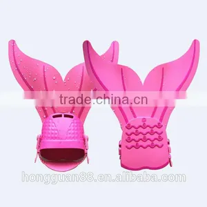 Children Style Rubber Diving Swim Mono Fins thumbnail-1