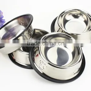 Eco-friendly Cheap Price Durable Dog Bowls Stainless Steel Feeders thumbnail-5