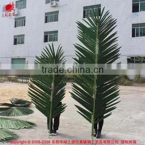 High Quality Outdoor Plastic Artificial Plam Tree Leaves thumbnail-1