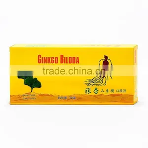 Ginkgo Biloba and Red Ginseng Oral Liquid,GMP Certificate ,OEM Package thumbnail-1