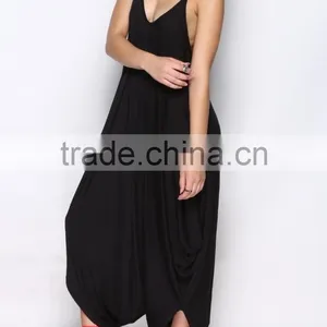 Summer Casual Loose Womens Jumpsuit V-Neck Spaghetti Strap Beach Playsuit Jumpsuits thumbnail-3