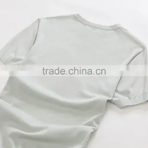 Custom 100% Fine Cotton White Plain t Shirt thumbnail-6