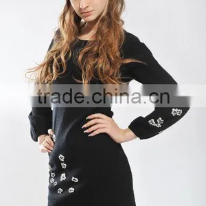 Ladies&girls Pure 100%cashmere Knitted Fashion Sweater thumbnail-1