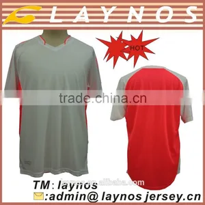 White/fluo Pink Soccer Jersey thumbnail-1