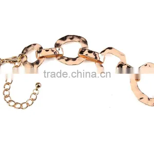 Big Brand Irregular Geometric Circle Alloy Long Chain Necklace thumbnail-4
