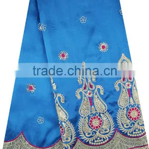 2017 Popular Stretchable Battenburg Silk George Lace, African Fabrics thumbnail-1