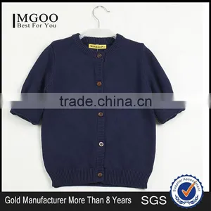 MGOO Stock Kids Knitting Sweater With Covered Buttons Knitwear Warm Cotton Children Outwear thumbnail-1