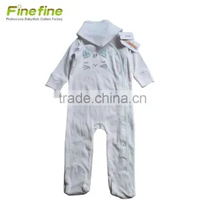 Eco Bamboo Clothes Cotton Plain Color Baby Rompers Set thumbnail-1
