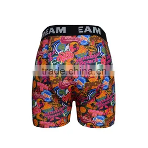 Sublimation Printed Fabric Underwear For Man Custom Brand thumbnail-3