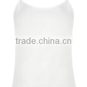 Light White Color Scoop Neck Casual Wear Stringer Vest thumbnail-1