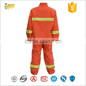 High Vis Orange Cotton Reflective Safety Fire Fighter Clothing thumbnail-2