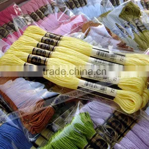 Wholesale Dmc Cotton Thread 12 Pieces Embroidery Floss 100% Egyptian Cotton Cross Stitch Thread thumbnail-1
