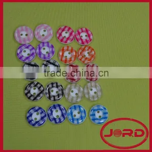 Hot Sale 2-holes Resin Round Shape Fabric Covered Buttons for Clothing thumbnail-2