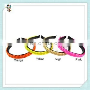 Girls Twist Braided Plait Hoop Colors Synthetic Hair Headband HPC-0121 thumbnail-1