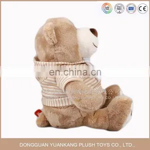 High Quality Stuffed Teddy Bear Soft Toys With Custom Logo Clothes/plush Teddy Bear in Hoodie thumbnail-2