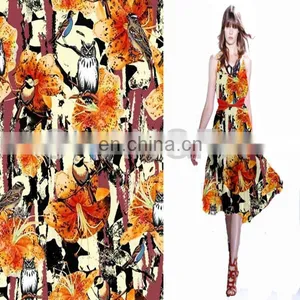 New Style Digital Printed Rayon Fabric For Woman Garment thumbnail-1