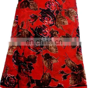 2014 Fashion African Velvet Lace Fabric for Wedding Dress thumbnail-1