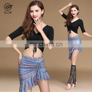 T-5179 Modal Printing Pattern Belly Dance Costume Set thumbnail-1