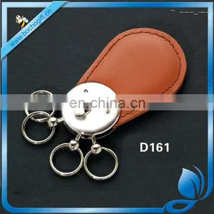 Multiple Rings Leather Keychain thumbnail-1