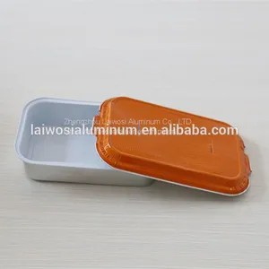 Takeaway Rectangular Disposable Aluminum Foil Airline Food Container/tray thumbnail-2