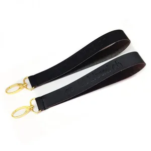 Factory Supplier Custom Printed Cell Phone PU Leather Short Lanyard For Promotional Gift thumbnail-5
