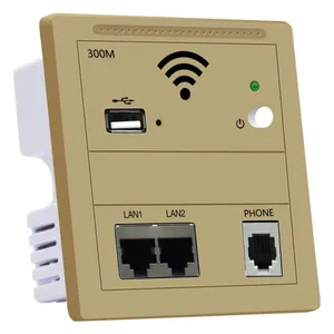 KY928 300Mbps Indoor 86 Wall Socket WiFi in Wall Access Point Wireless AP WAN LAN RJ 45 Port Repeater Router thumbnail-1