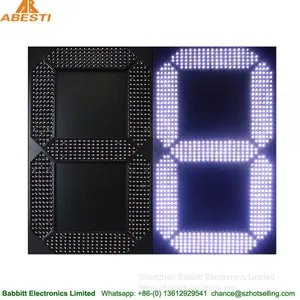 24 Inch Led Outdoor Display Digital Numbers Module 7 Segment LED Number Display For Oil Price LED Signs LED Gas Price thumbnail-1