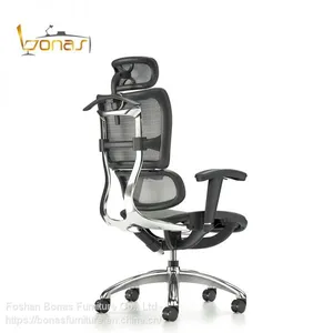 High Quality Executive Mesh Ergonomic Office Chair With Headrest for Boss thumbnail-2