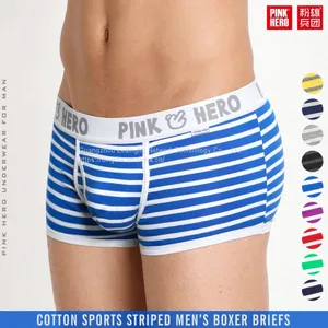 Fashion Sports Men's Underwear Wholesale Striped Men's Boxers OEM / ODM thumbnail-1