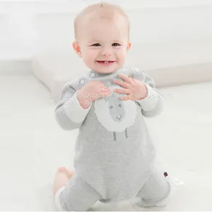 OEM Service Manufacturing Wholesale Organic Knitted Newborn Clothing Baby Romper 100% Cotton Fabric Baby Romper thumbnail-4