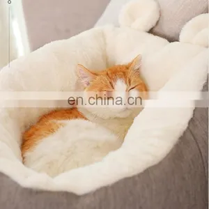 Warming Cat Bed Soft Round Pet Bed Cat Cave For Small Animals With Ant -Slip Bottom thumbnail-4